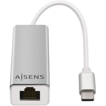 Aisens Conversor USB-C a Ethernet Gigabit 10/100/1000 Mbps A109-0341 Plata Aisens Conversor USB-C a Ethernet Gigabit 10/100/1000 Mbps A109-0341 Plata